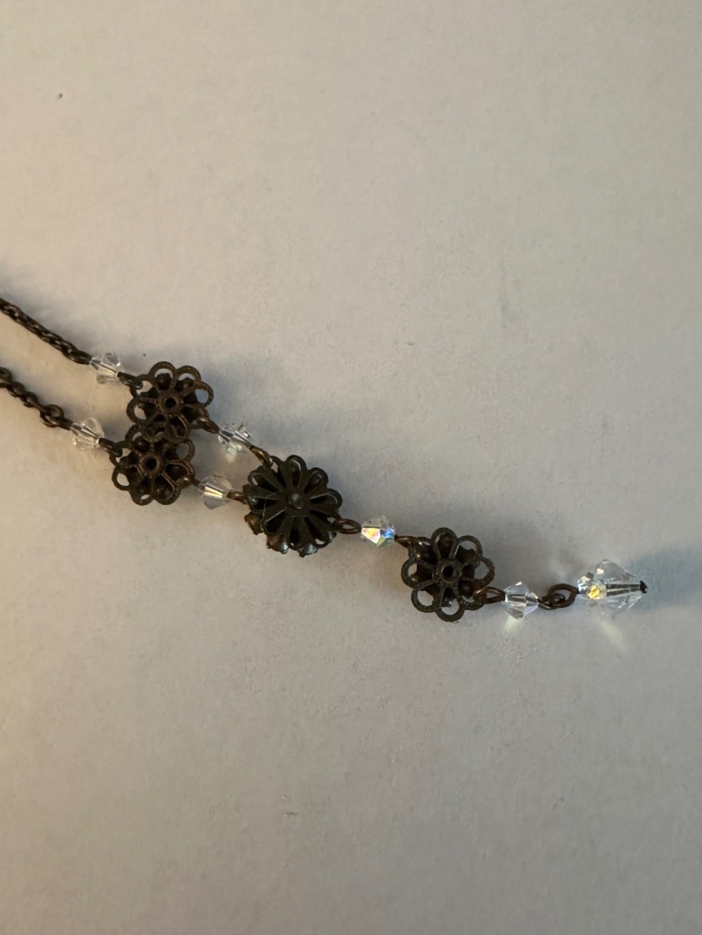 Liz Palacios Swarovski Crystal Flower Necklace & Earring Set - Picture 3 of 10